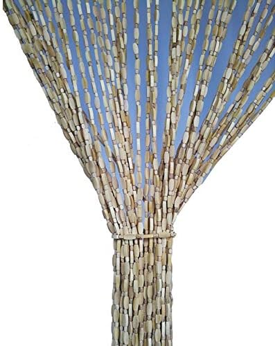 Etlegor Bamboo Beaded Curtains Door Divider Panel