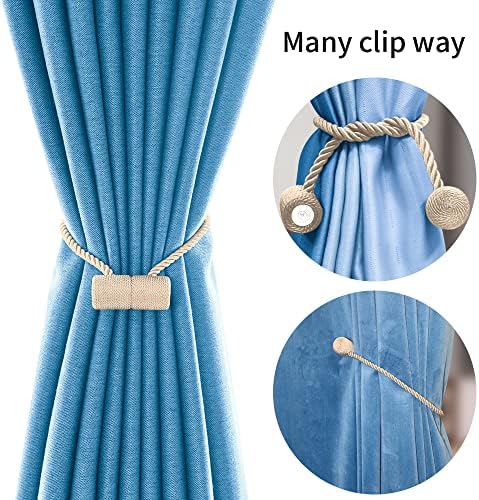 18 Inch Magnetic Curtain Holdbacks 4 Pack