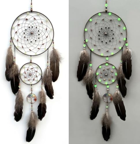 Dream Catcher with Luminous Beads Wall Decor