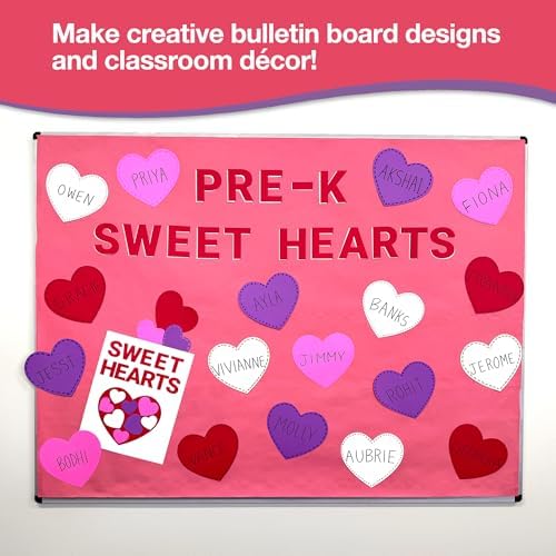 FreshCut Crafts 240 Heart Cutouts for Valentine Crafts