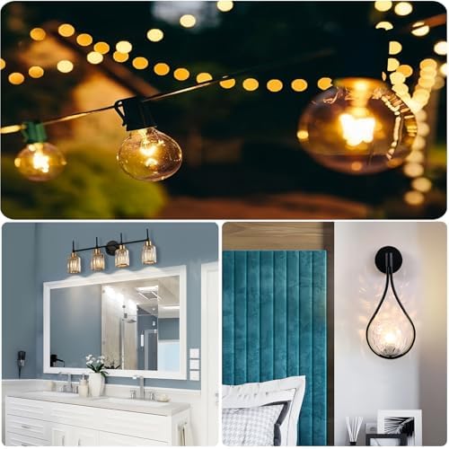 25 Watt Wax Warmer Bulbs 6-Pack Dimmable G40 Bulbs for Scentsy Warmers