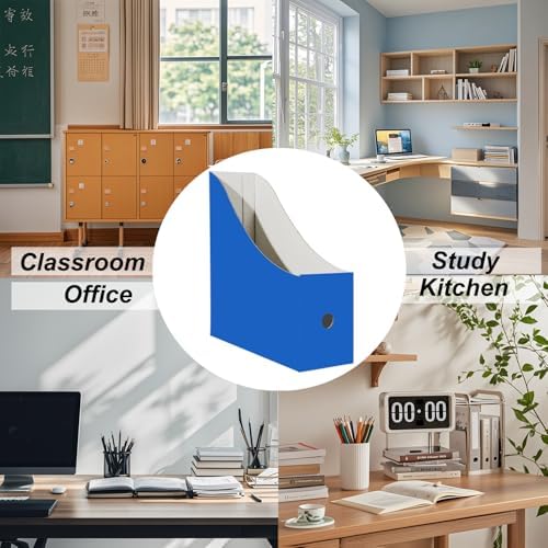 Limitliho 2 Pack Cardboard Magazine File Holder for Desktop