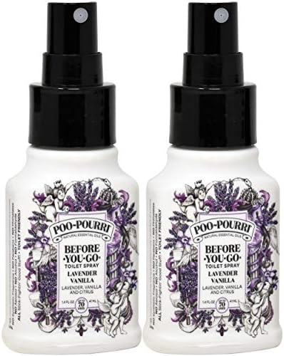 Poo-Pourri Lavender Vanilla Scent Odor Eliminator 14 oz 2-pack