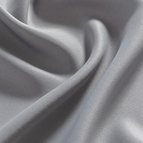 XTMYI 96 Inch Door Curtains Light Grey