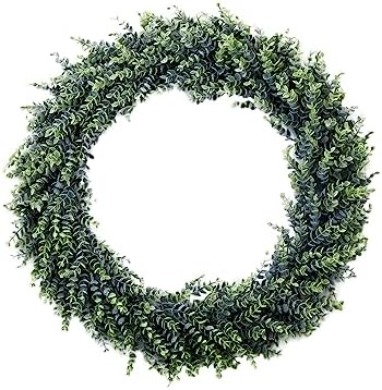 Nearly Natural 20in Artificial Eucalyptus Wreath