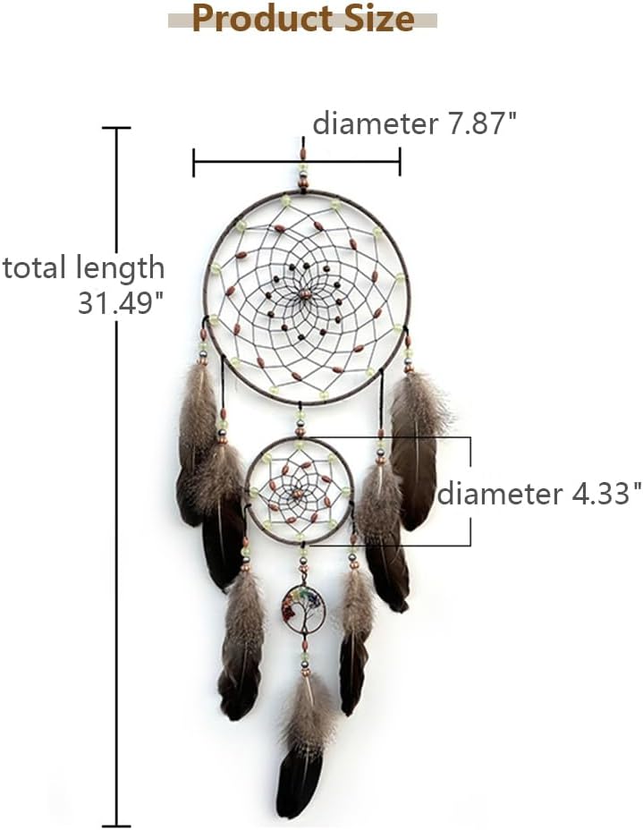 Dream Catcher with Luminous Beads Wall Decor