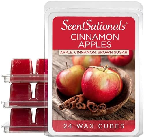 Scentsationals Wax Melts Cinnamon Apples 24-Cubes 10oz