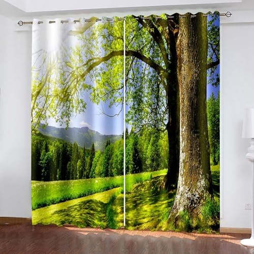 Homxi Blackout Curtains 2 Panels Set for Dining Room and Kitchen Windows