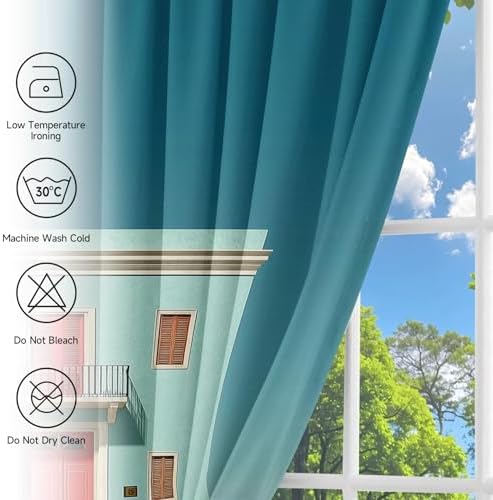 European Doorway Curtains with Grommet 2 Panel Set