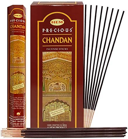 TRUMIRI Precious Chandan Incense Sticks and Holder Set