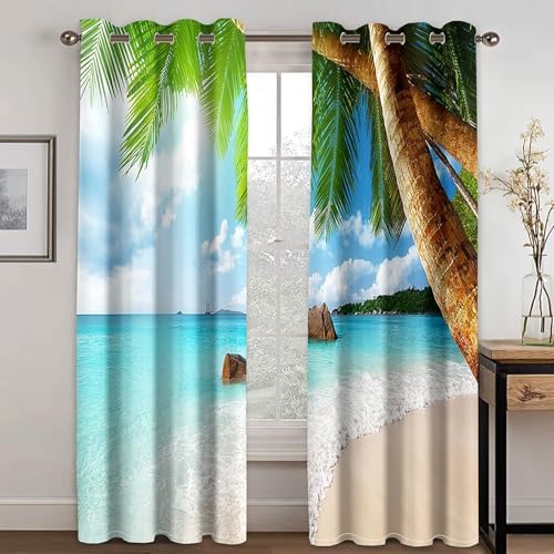 Homxi Blackout Curtains 2 Panels Kitchen Window