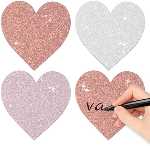 Valentine Glitter Heart Cutouts for Decorations