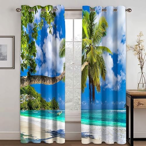 Homxi Blackout Curtains Set of 2 for Dining Room