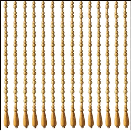 Natural Wooden Bamboo Beaded Curtain for Bedroom Privacy