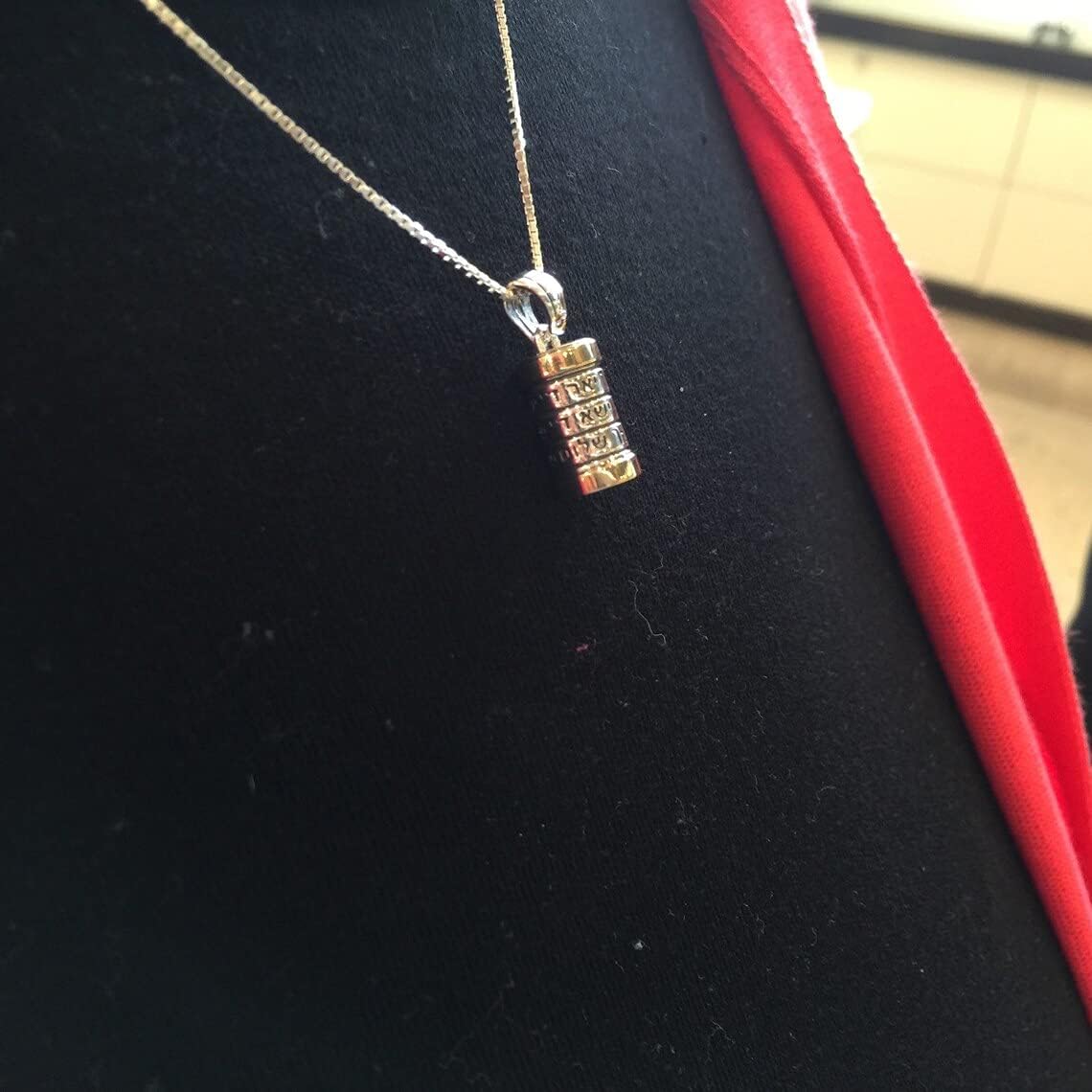 Baltinester Kabbalah Mezuzah Pendant Necklace