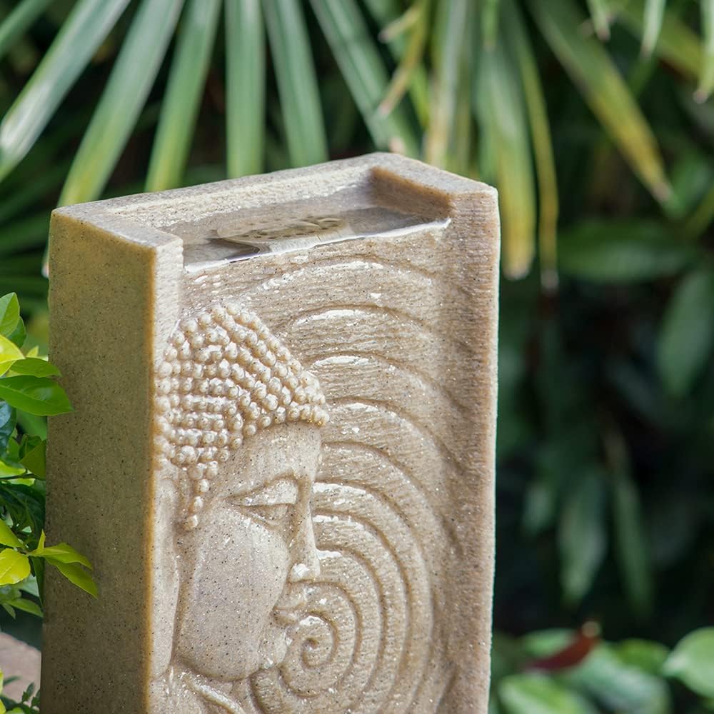 9x65x14 Indoor Buddha Water Fountain with LED Light