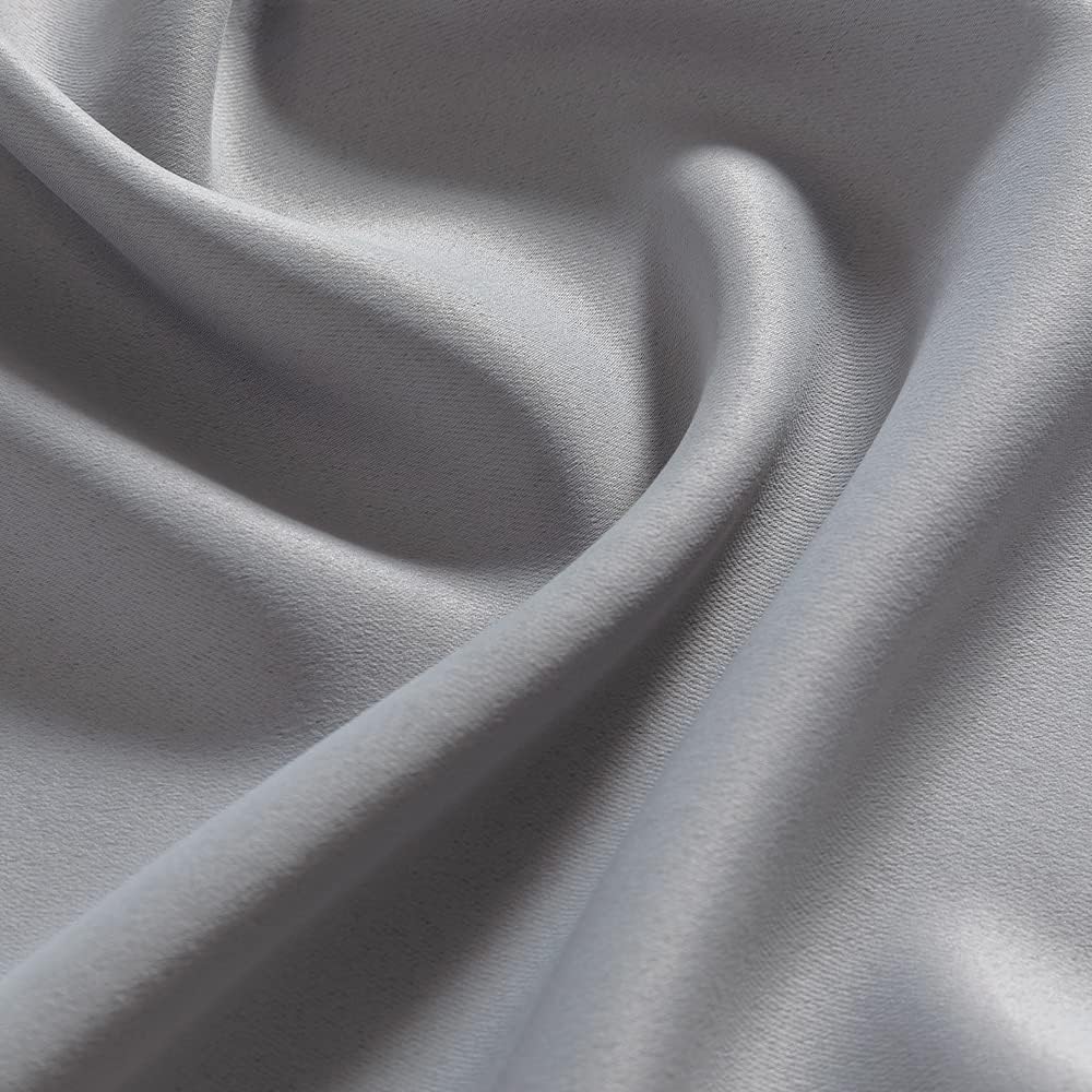 XTMYI 96 Inch Door Curtains Light Grey