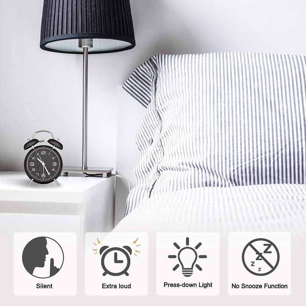 Loud Alarm Clock for Heavy Sleepers Adults