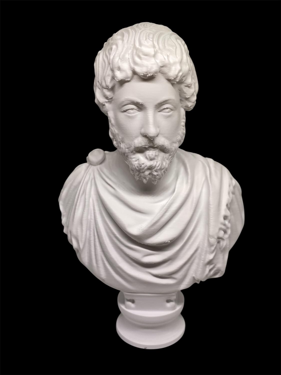 Marcus Aurelius Bust 3D Printed Sculpture 8 Inches
