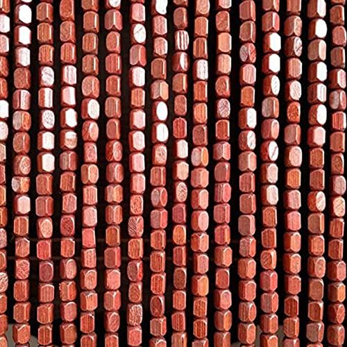 Natural Bamboo Beaded Curtain for Doorways and Decor