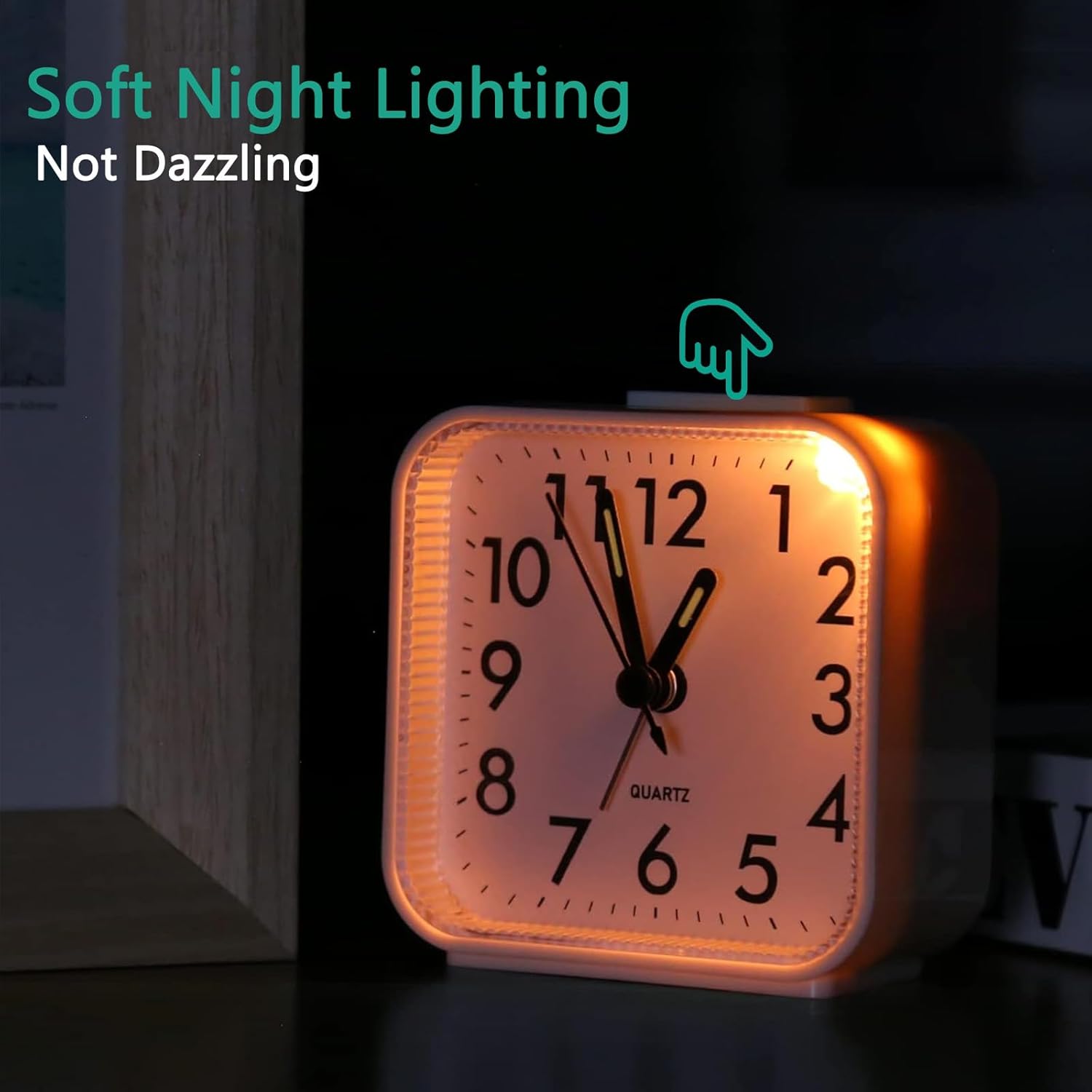 ORIA Analog Alarm Clock with Light and Snooze