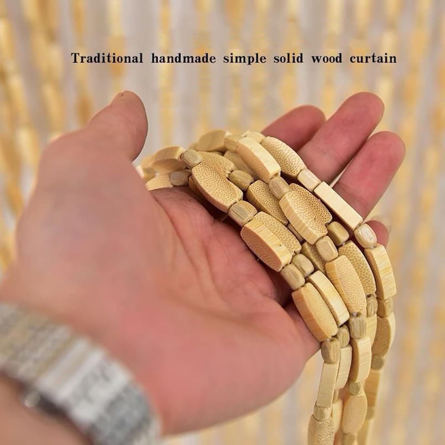 Bamboo Beaded Door Curtain for Home Decor 1