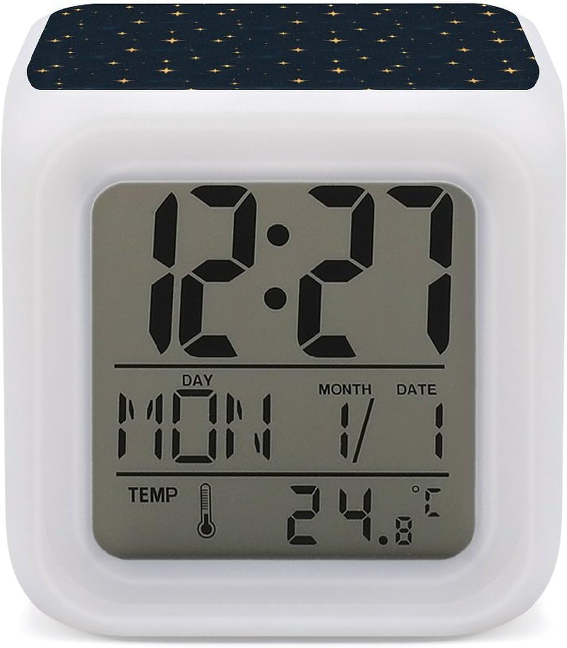 Novastar Digital Alarm Clock with 7 Color Night Light 1