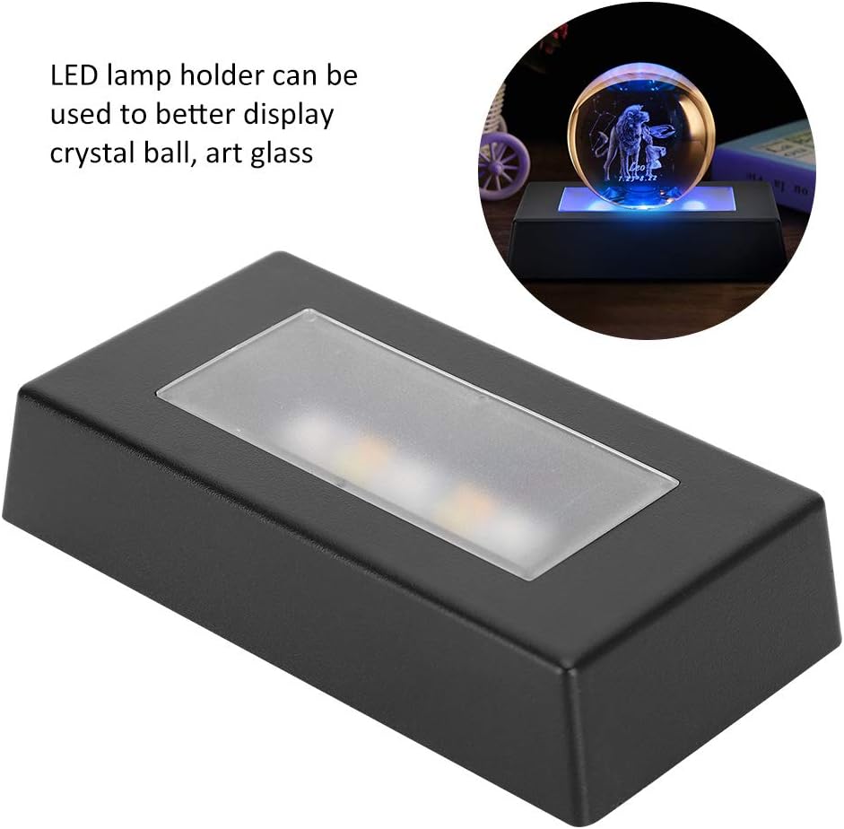 LED Display Base 7 Color Changing Light Stand for Crystal Art Jewelry