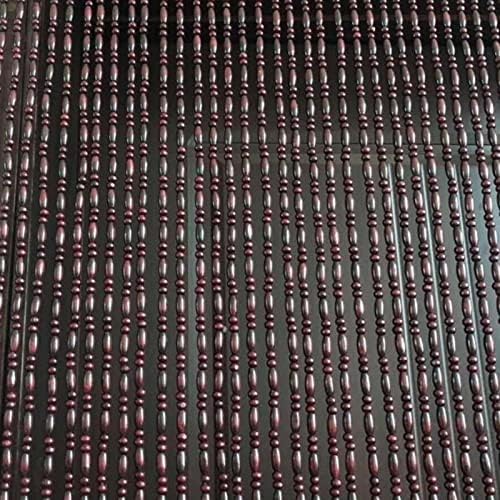 Wood Beaded Curtain 30 Strand Partition Door Panel Customizable for Bedroom Kitchen