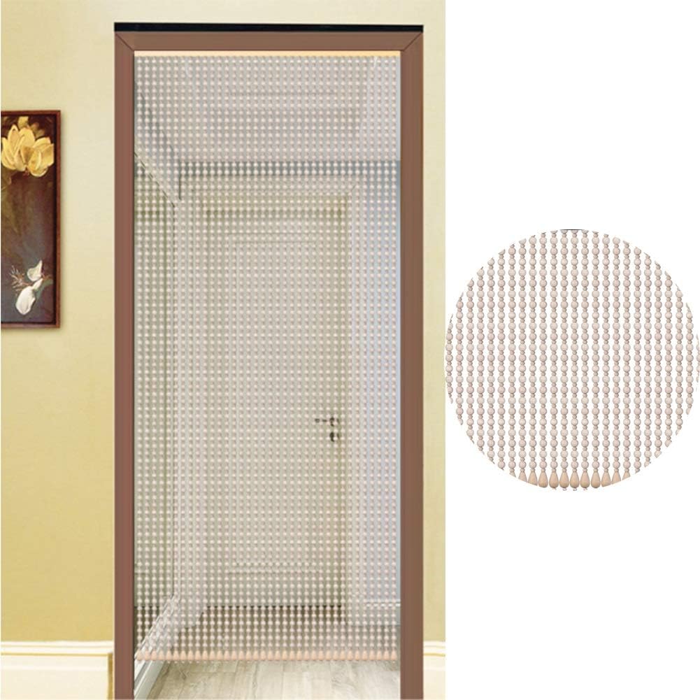 Etlegor Wood Beaded Curtain for Door Natural Decor Panel