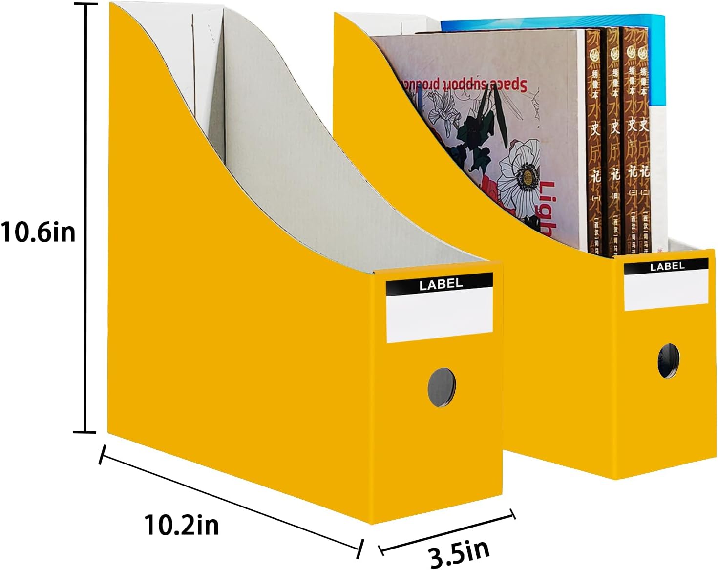 2 Pack Magazine File Folder Holder for Desk and Classroom