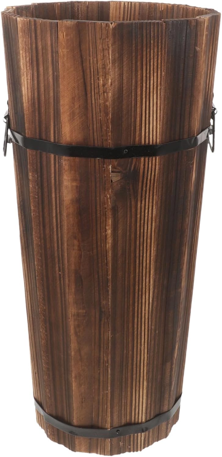 ABOOFAN Wooden Umbrella Stand for Entryway Rustic Cane Holder Decorative