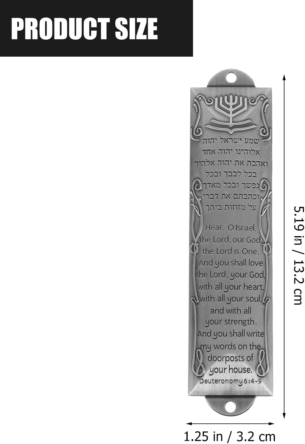 VICASKY Mezuzah Scroll Door Hanger Brass Decor