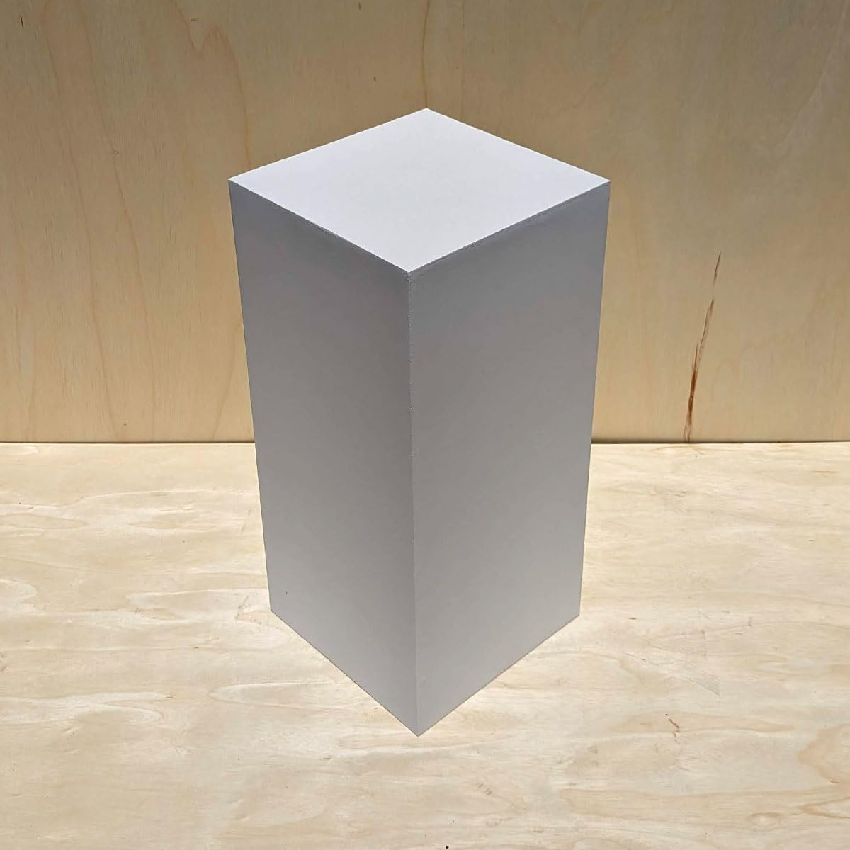 30 Inch x 12 Inch x 12 Inch Matte White Display Pedestal Stand