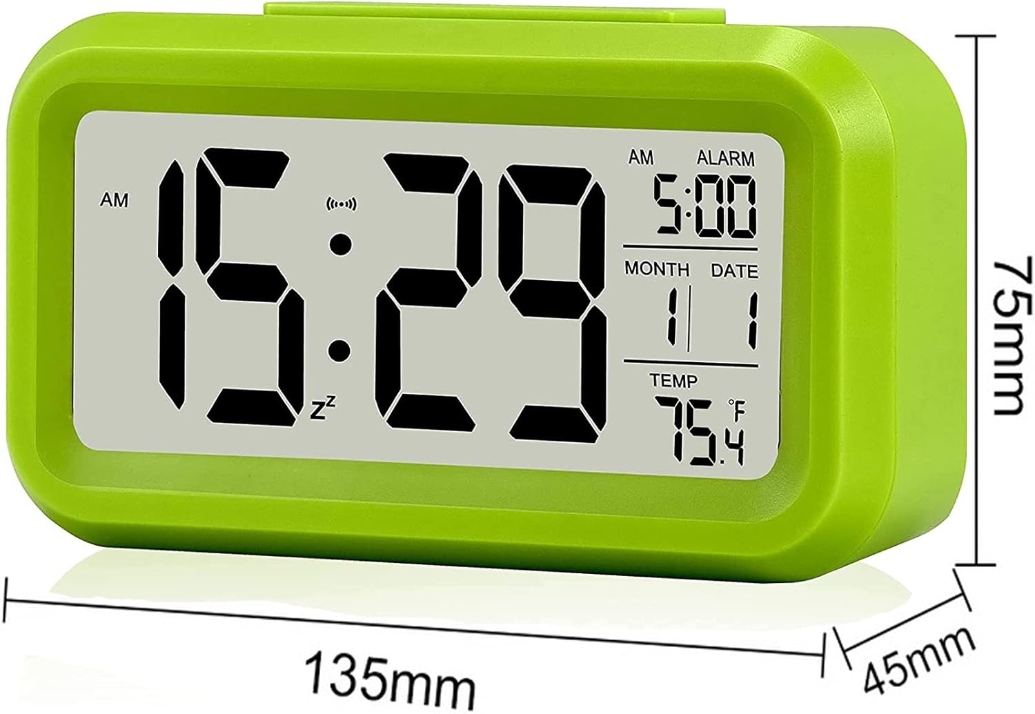 Digital Alarm Clock with LCD Display and Temperature