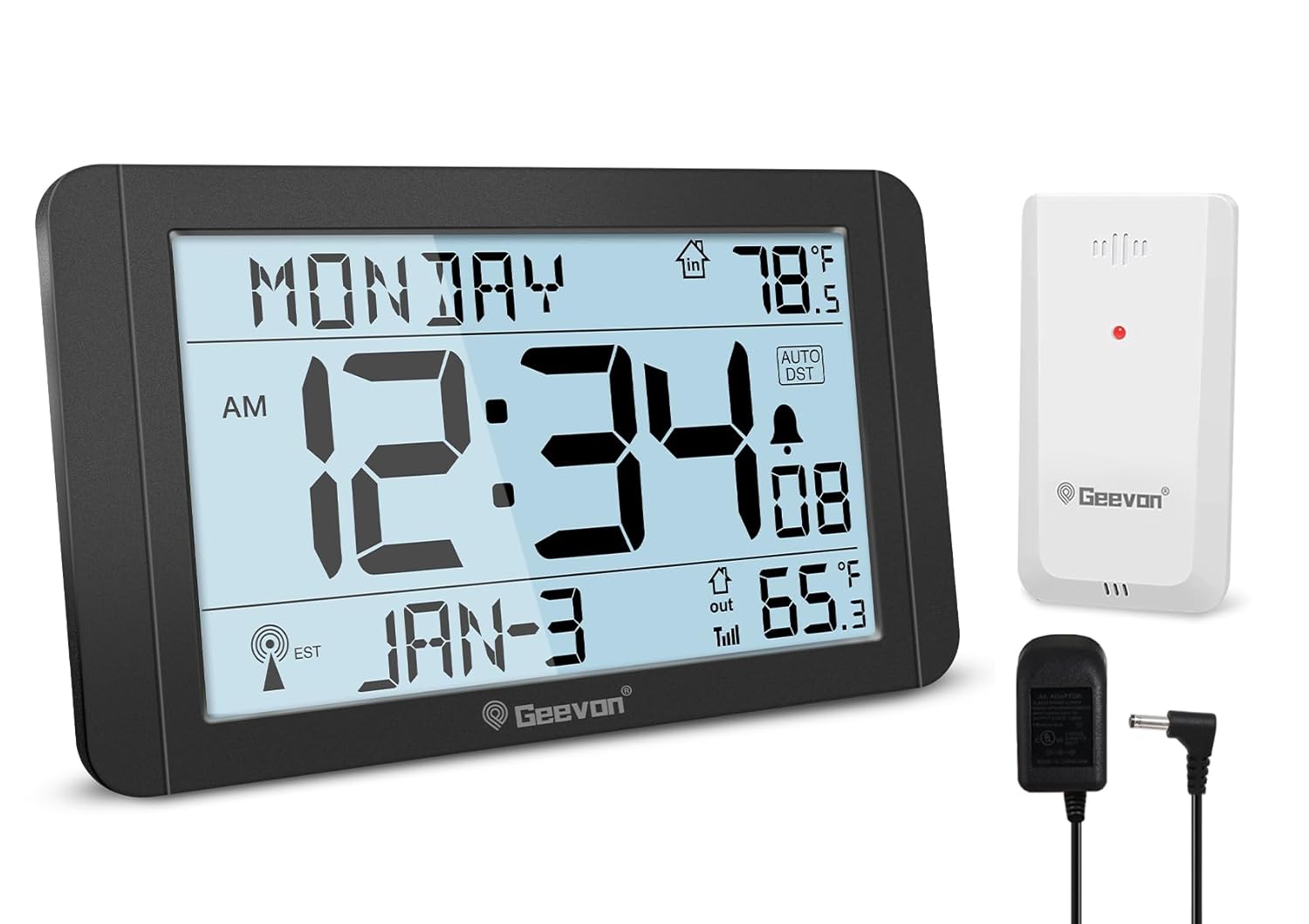 Geevon Atomic Clock with Temperature Display