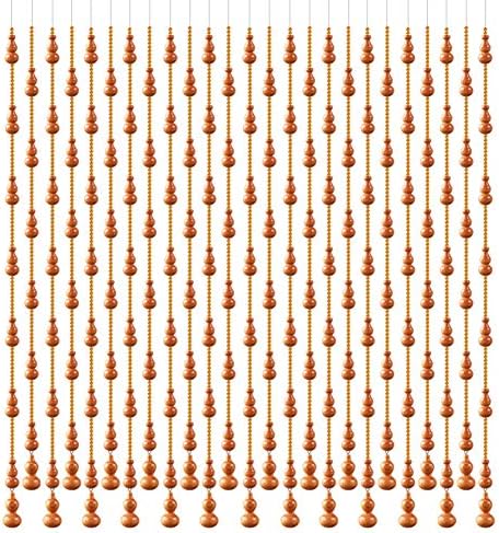 Brown Wood Bead Curtain with 29 Strands - 90cmx198cm