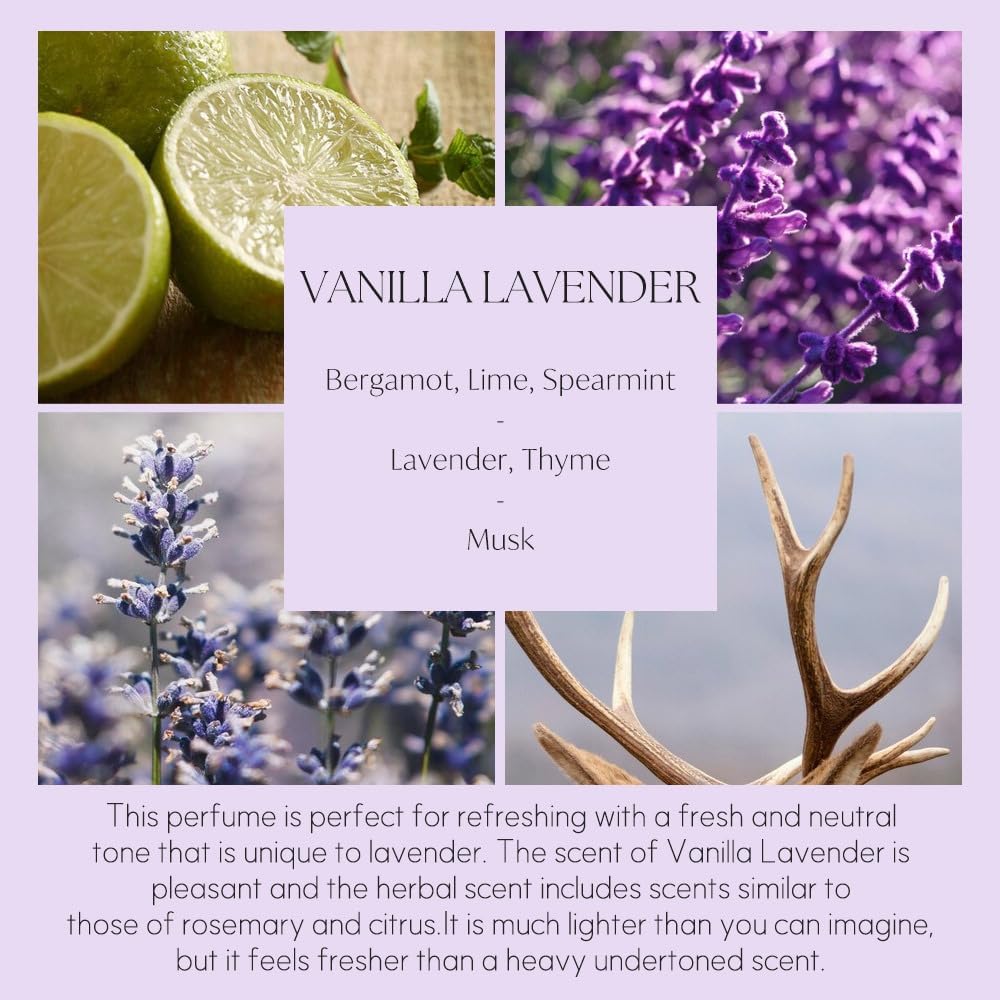 396 St Rose Flower Reed Diffuser Set Vanilla Lavender 67oz