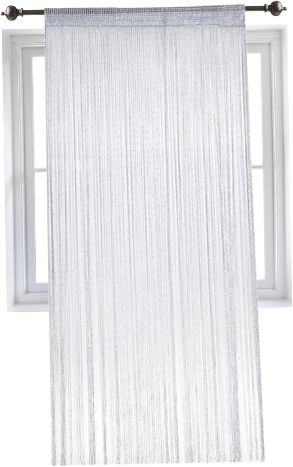 Fly Curtain Beaded Door Curtain 79x39 Inch Grey Door Screen