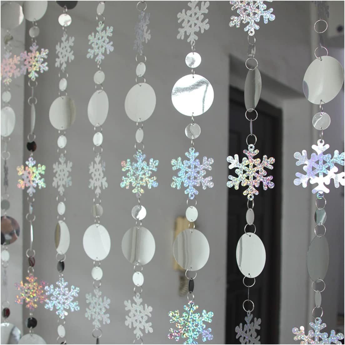 QueenBox 5Pcs 394in Butterfly Sequin Curtain