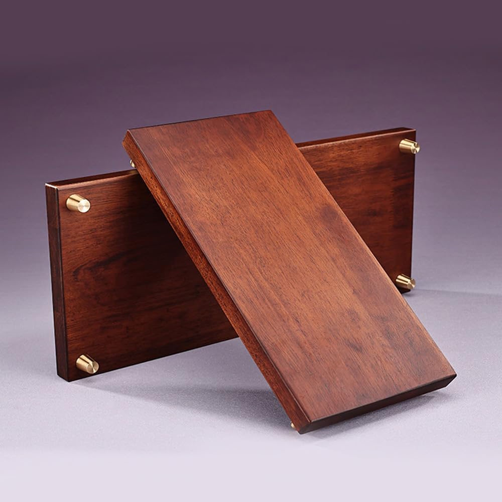 GOLDY WENDY Rectangular Wooden Tray Pedestal Base