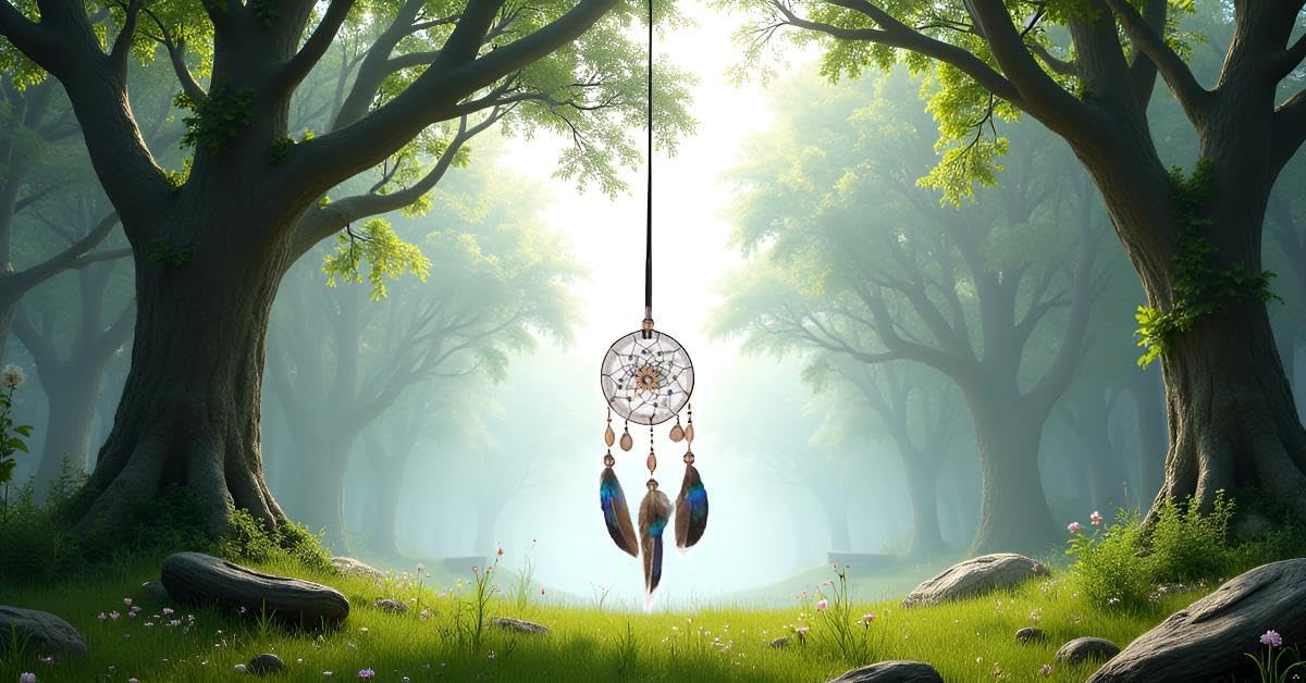 Galepromot Dream Catcher Feather Beads Hanging Ornament