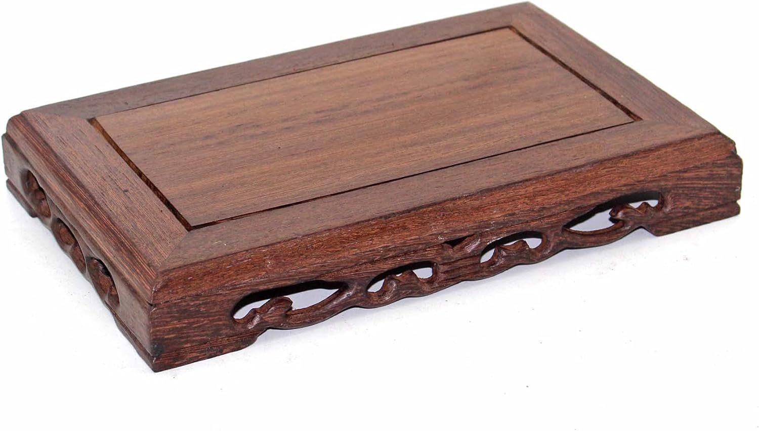 GOLDYWENDY Solid Wood Carved Display Stand Pedestal Vase Fish Tank Base