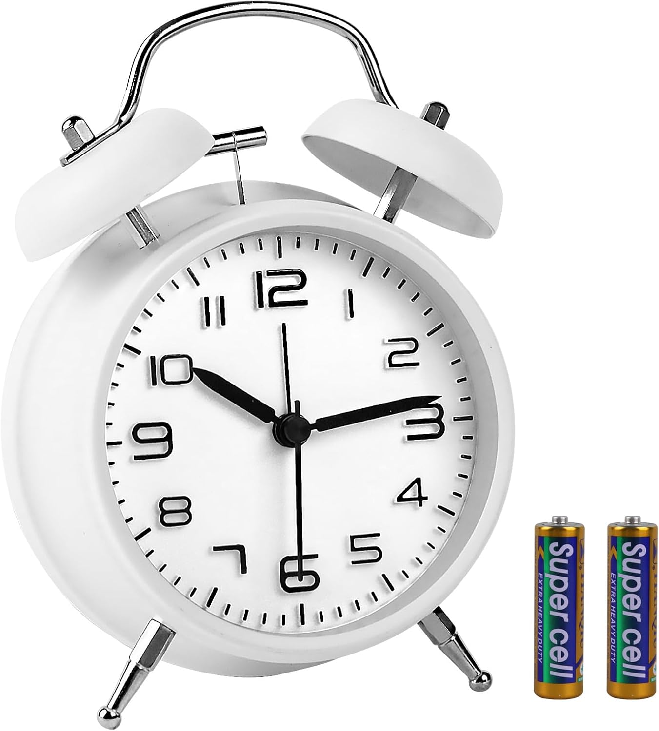 Pxy Loud Alarm Clock Heavy Sleepers 3D Dial Battery Operated
