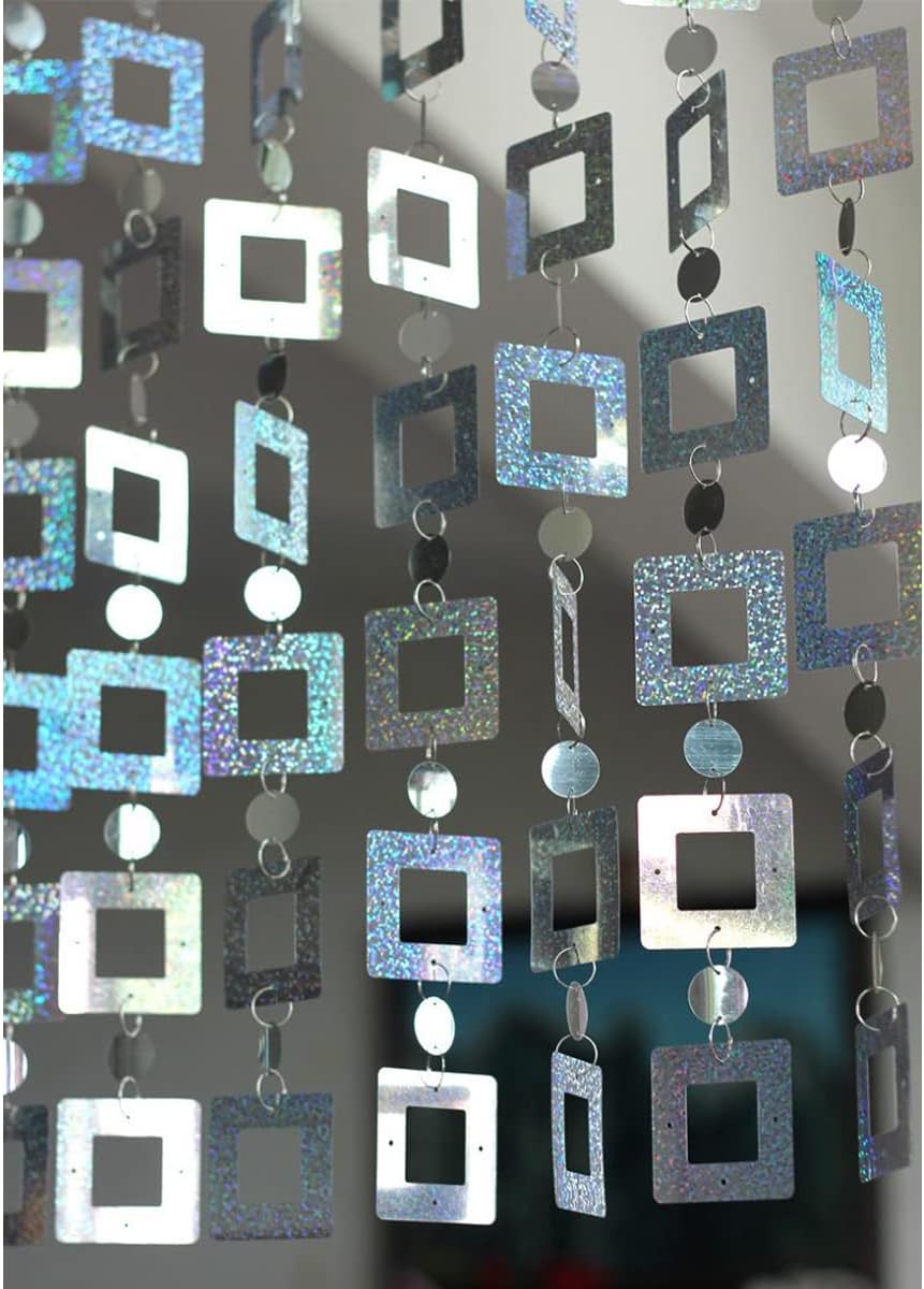 QueenBox 5Pcs 394in Butterfly Sequin Curtain
