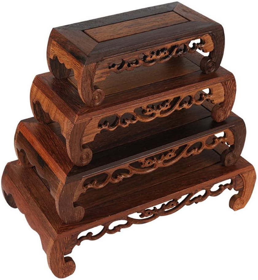 Oriental Furniture Display Stand Wooden Rosewood Base Vase Plant Pedestal
