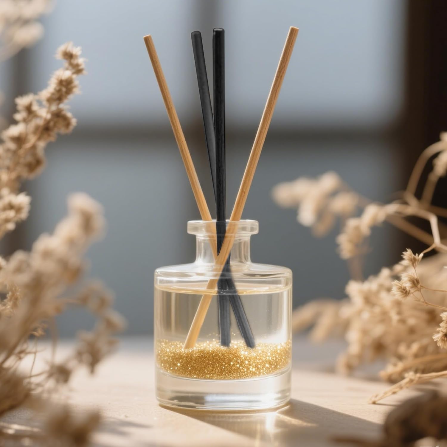 MysticHome 24PCS Natural Reed Diffuser Sticks - Strong Scent for Large Rooms Bathroom Bedroom
