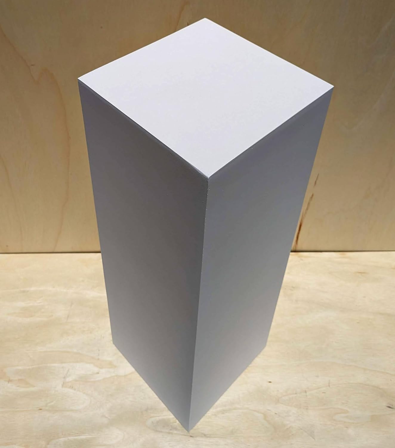 30 Inch x 12 Inch x 12 Inch Matte White Display Pedestal Stand