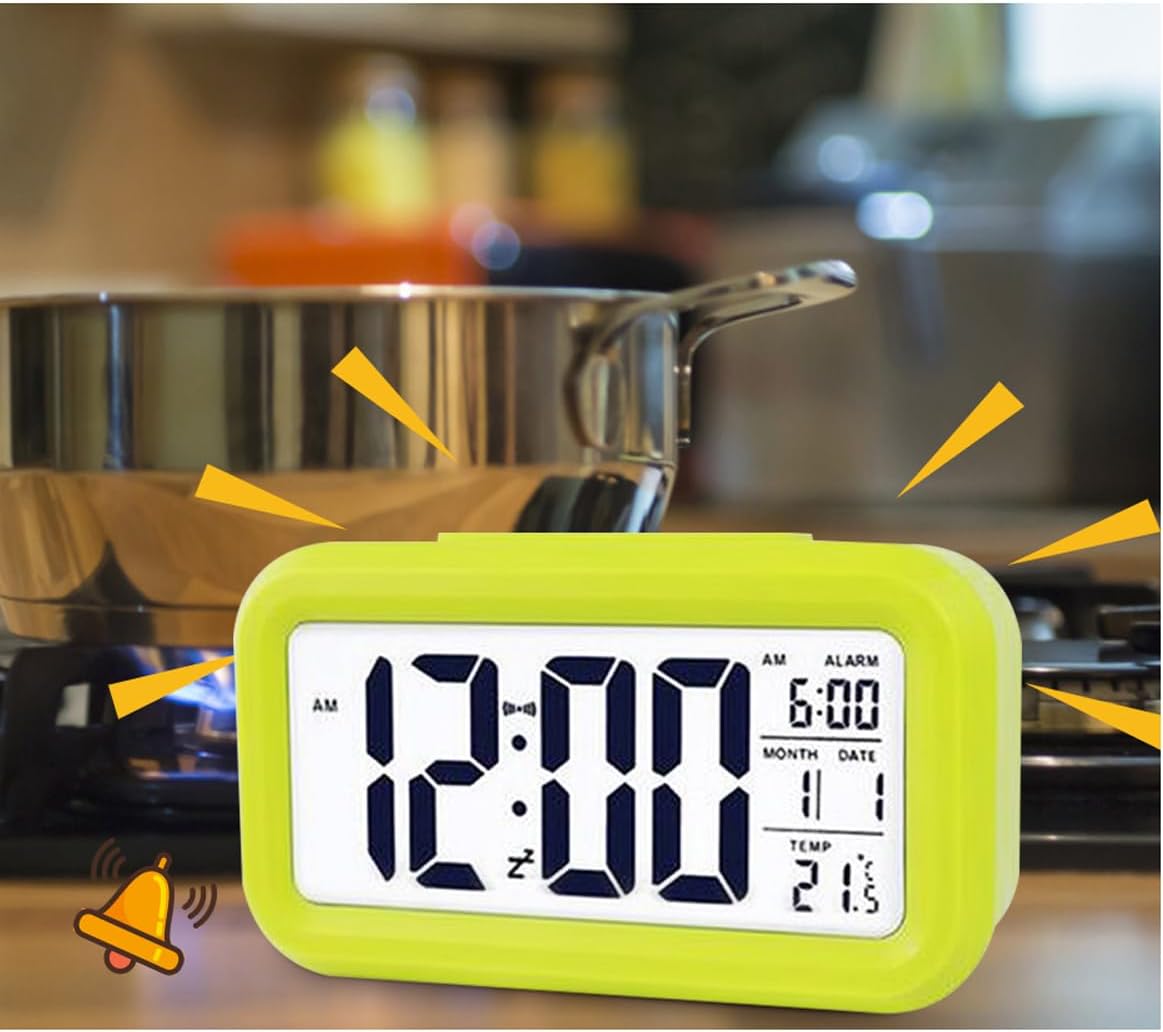 Digital Alarm Clock with LCD Display and Temperature
