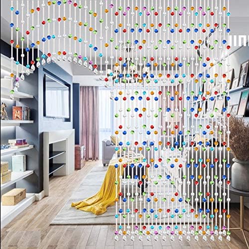 GDMING Crystal Beaded Curtain Door Divider